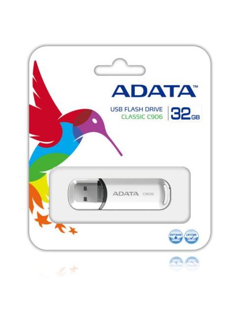 ?MEMORIA USB ADATA C906 64GB USB 2.0 LECTURA 30 MB-S ESCRITURA 8 MB-S BLANCO - Imagen 4