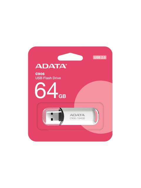 ?MEMORIA USB ADATA C906 64GB USB 2.0 LECTURA 30 MB-S ESCRITURA 8 MB-S BLANCO - Imagen 5
