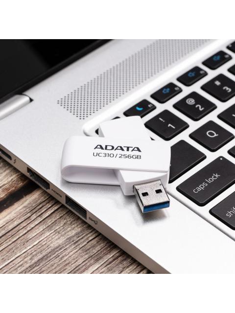 MEMORIA USB ADATA UC310 256GB USB 3.2 LECTURA 100 MB-S BLANCO - Imagen 3