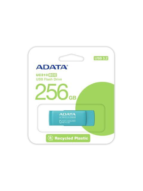MEMORIA USB ADATA UC310 ECO 256GB USB 3.2 LECTURA 100 MB-S VERDE