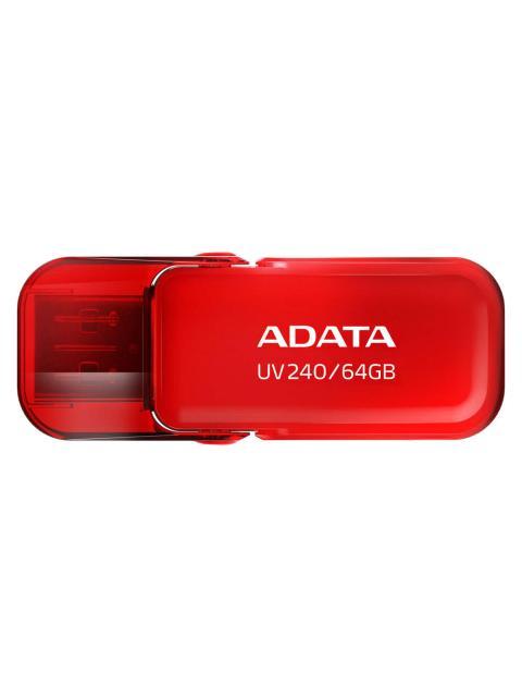 MEMORIA USB ADATA UV240 64GB USB 2.0 ROJO