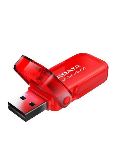 MEMORIA USB ADATA UV240 64GB USB 2.0 ROJO - Imagen 2