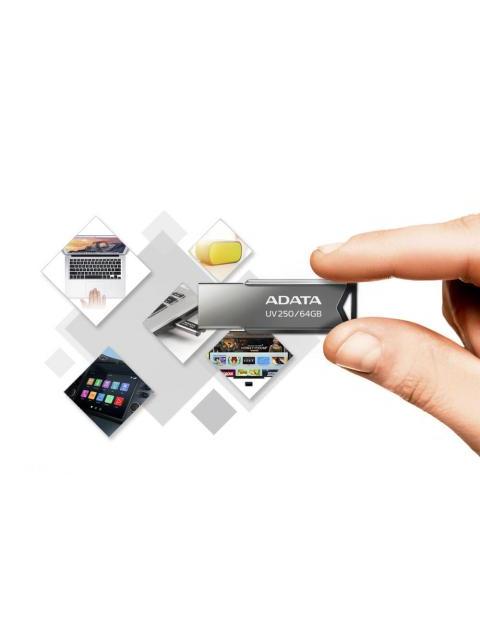 MEMORIA USB ADATA UV250 16GB 16GB USB-A 2.0 PLATA - Imagen 7