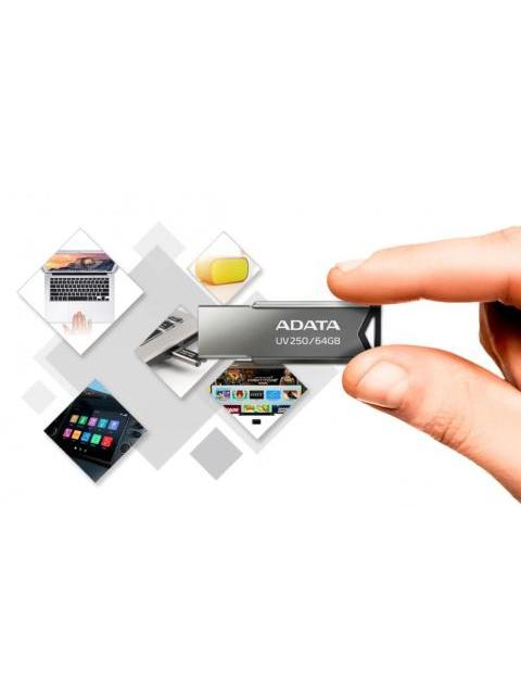 MEMORIA USB ADATA UV250 32GB USB-A 2.0 PLATA - Imagen 4