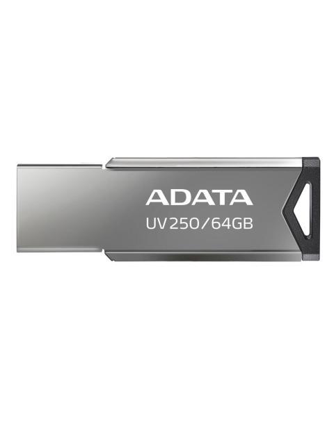 MEMORIA USB ADATA UV250 64GB USB 2.0 PLATA
