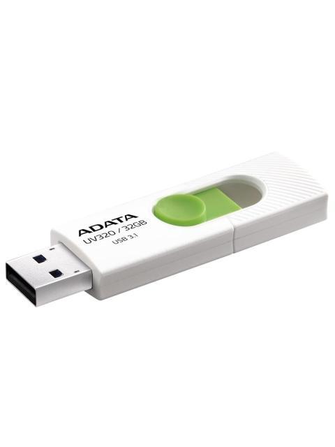 MEMORIA USB ADATA UV320 32GB USB 3.1 LECTURA MAX 100MB-S BLANCO-VERDE
