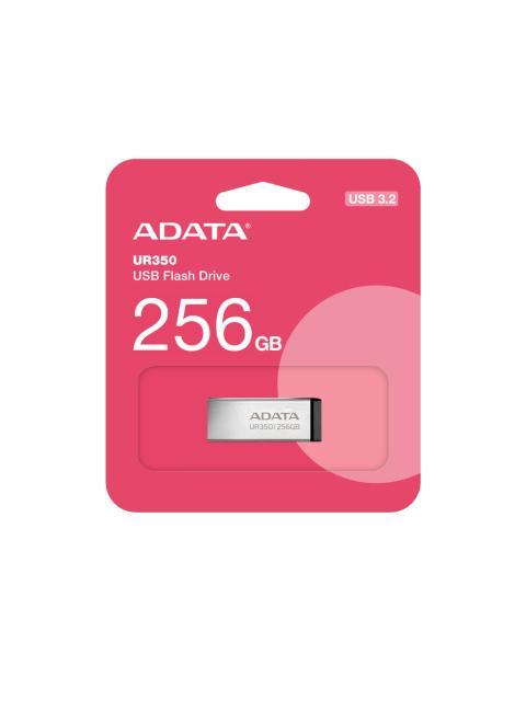 MEMORIA USB DE 256GB UR350 3.2 GEN 1 (RETROCOMPATIBLE 3.0 Y 2.0) DISENO ELEGANTE SIN TAPA. COLOR METALICO NEGRO. UR350256GRSR-BK - Imagen 5
