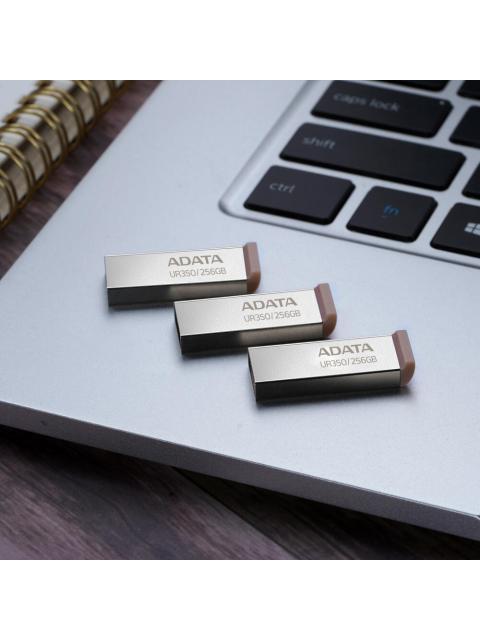 MEMORIA USB DE 256GB UR350 3.2 GEN 1 (RETROCOMPATIBLE 3.0 Y 2.0) DISENO ELEGANTE SIN TAPA. COLOR METALICO NEGRO. UR350256GRSR-BK - Imagen 7