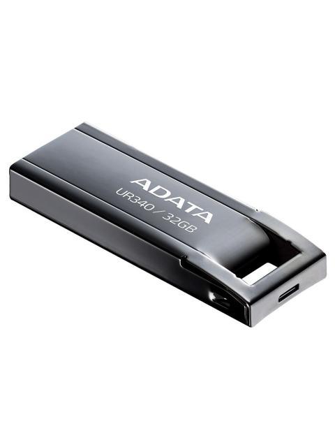 MEMORIA USB DE 32GB UR340 3.2 GEN 1 (RETROCOMPATIBLE 3.0 Y 2.0) DISENO ELEGANTE SIN TAPA. COLOR METALICO NEGRO. AROYUR34032GBK - Imagen 2