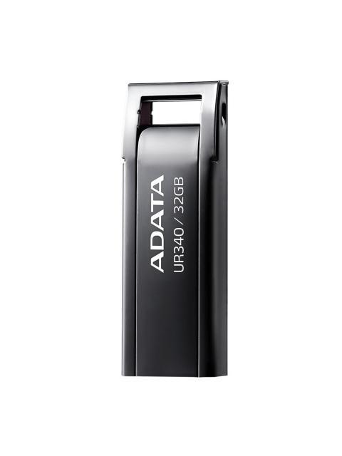 MEMORIA USB DE 32GB UR340 3.2 GEN 1 (RETROCOMPATIBLE 3.0 Y 2.0) DISENO ELEGANTE SIN TAPA. COLOR METALICO NEGRO. AROYUR34032GBK - Imagen 4