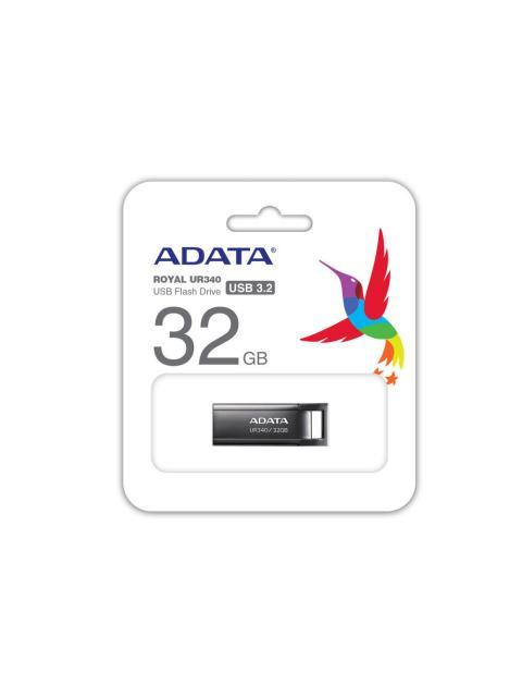 MEMORIA USB DE 32GB UR340 3.2 GEN 1 (RETROCOMPATIBLE 3.0 Y 2.0) DISENO ELEGANTE SIN TAPA. COLOR METALICO NEGRO. AROYUR34032GBK - Imagen 5