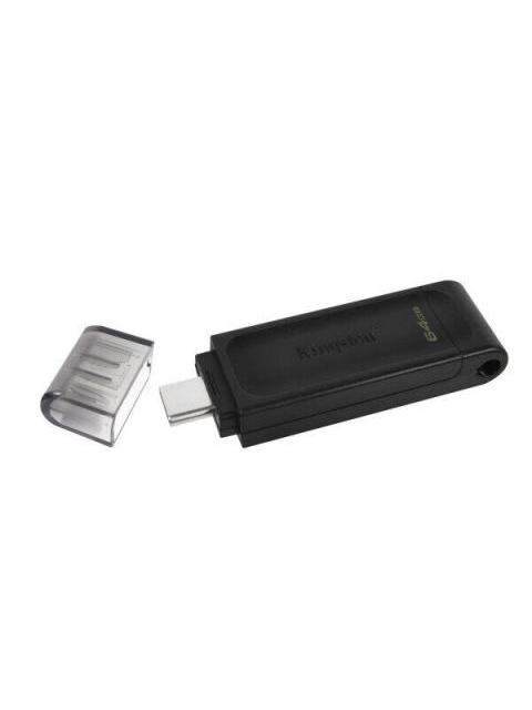 MEMORIA USB KINGSTON DATATRAVELER 70 64GB USB-C 3.2 NEGRO - Imagen 5