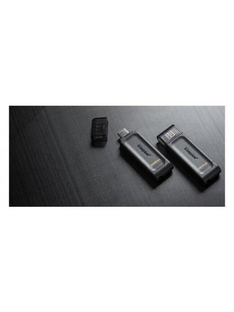 MEMORIA USB KINGSTON DATATRAVELER 70 64GB USB-C 3.2 NEGRO - Imagen 3