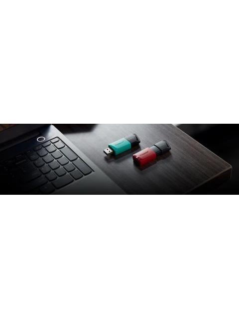 MEMORIA USB KINGSTON DATATRAVELER EXODIA M 256GB USB A NEGRO-TURQUESA - Imagen 3