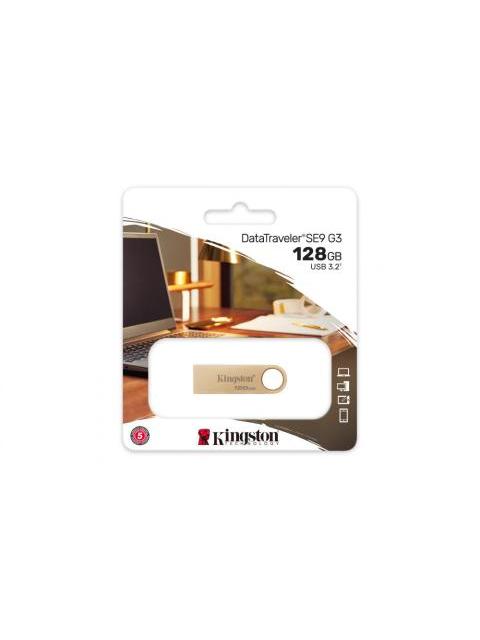MEMORIA USB KINGSTON DATATRAVELER SE9 G3 128GB 3.2 GEN 1 METALICA ORO - Imagen 5