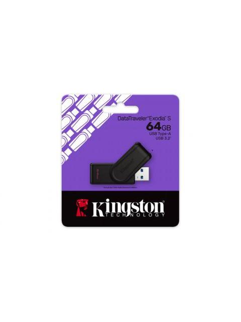 MEMORIA USB KINGSTON DTXS-64GB 64GB USB-A 3.0 NEGRO - Imagen 3