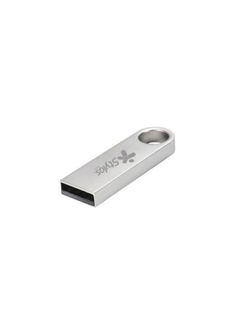 MEMORIA USB STYLOS 8GB USB A LECTURA 80MB-S PLATA - Imagen 4