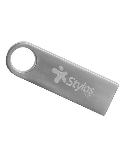MEMORIA USB STYLOS ST500 32GB USB 2.0 PLATA