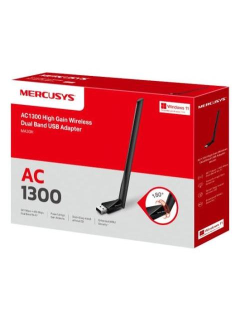 MERCUSYS ADAPTADOR DE RED USB MA30H INALAMBRICO WLAN 1300MBIT-S DOBLE BANDA 2.4-5 GHZ - Imagen 3
