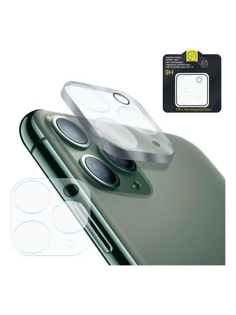 MICA PROTECTORA ADHESIVA PARA LENTE CAMARA DE CELULAR PARA IPHONE 11 PRO MAX A2161 SLIM COMPANY CRISTAL TEMPLADO 9H RESISTENTE A GOLPES Y RAYONES FACIL INSTALACION Y TRANSPARENCIA TOTAL