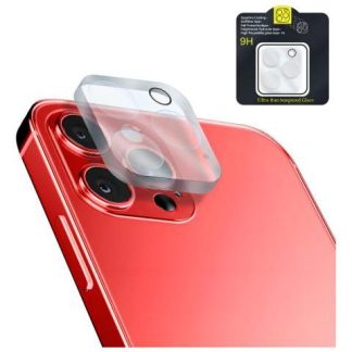 MICA PROTECTORA ADHESIVA PARA LENTE CAMARA DE CELULAR PARA IPHONE 12 PRO MAX A2342 SLIM COMPANY CRISTAL TEMPLADO 9H RESISTENTE A GOLPES Y RAYONES FACIL INSTALACION Y TRANSPARENCIA TOTAL