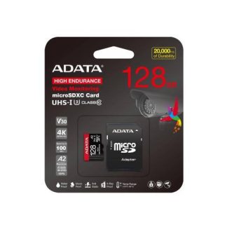 MICRO SECURE DIGITAL ADATA HIGH ENDURANCE (ALTA DURABILIDAD) MICROSDXC UHSI U3 SD6.0 CLASE 10 V30 128GB CLASE 10 (A2) VELOCIDAD DE LECTURA - ESCRITURA