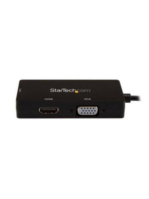 STARTECH ADAPTADOR MULTIPUERTOS USB-C MACHO - HDMI-DVI-VGA HEMBRA NEGRO - Imagen 3