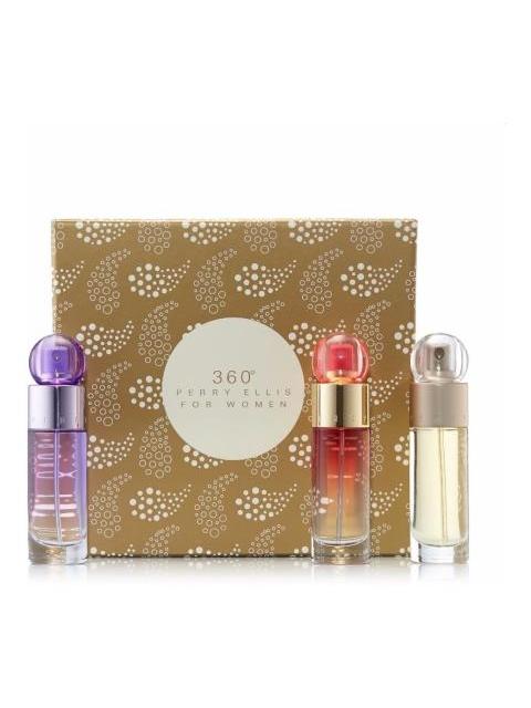 SET PERRY ELLIS 360° FOR WOMEN 30ML EDT 3PZ GENERO MUJER - Imagen 3