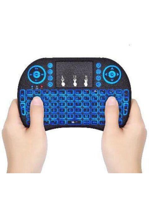 MINI TECLADO BROBOTIX INALAMBRICO USB NEGRO-RGB LED 963814 - Imagen 4
