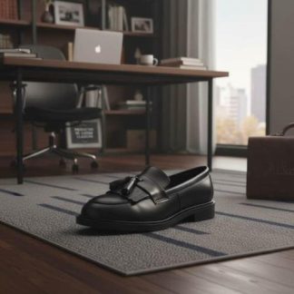 MOCASIN CON FLECOS NEGRO VI LINE FASHION