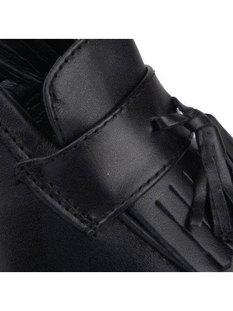 MOCASIN CON FLECOS NEGRO VI LINE FASHION - Imagen 7