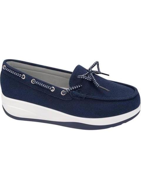 MOCASIN CON MOÑO AZUL MARINO SHOSH - Imagen 3