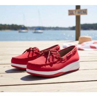 MOCASIN CON MOÑO ROJO SHOSH