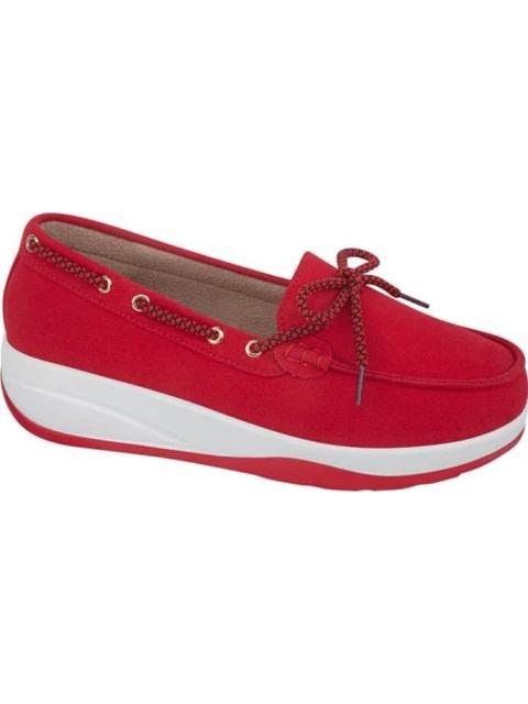 MOCASIN CON MOÑO ROJO SHOSH - Imagen 3