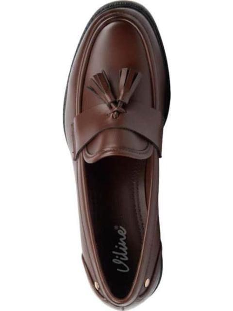 MOCASIN CON MOTAS CAFE VI LINE - Imagen 3