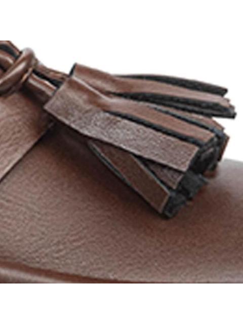 MOCASIN CON MOTAS CAFE VI LINE - Imagen 6