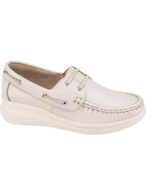MOCASIN DE PIEL HUESO SHOSH - Imagen 2