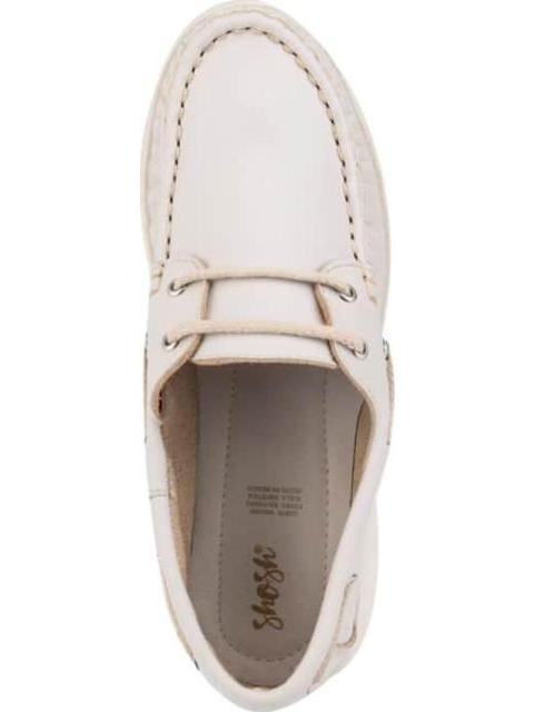 MOCASIN DE PIEL HUESO SHOSH - Imagen 4