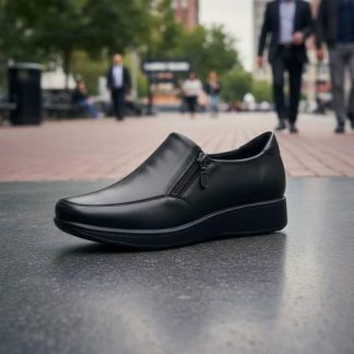 MOCASIN DE PIEL NEGRO CALZADO PAZSTOR