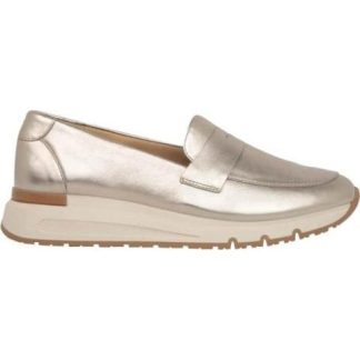 MOCASIN METALICO ORO FLEXI
