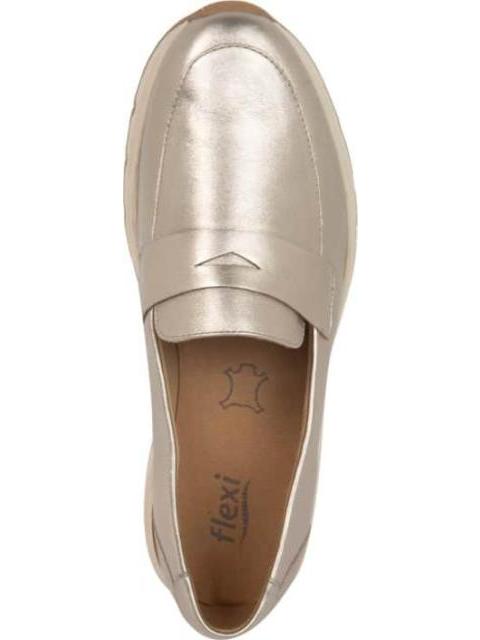 MOCASIN METALICO ORO FLEXI - Imagen 3