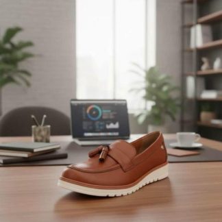 MOCASIN PIEL COGNAC HUSH PUPPIES1