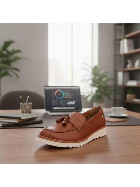 MOCASIN PIEL COGNAC HUSH PUPPIES1