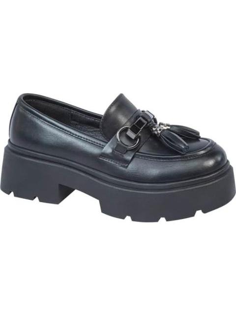 MOCASIN SUELA TRACK NEGRO BELINDA PEREGRIN - Imagen 2