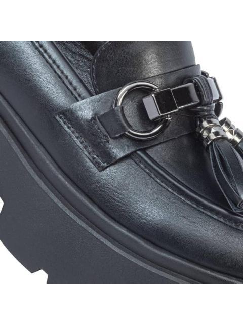 MOCASIN SUELA TRACK NEGRO BELINDA PEREGRIN - Imagen 6
