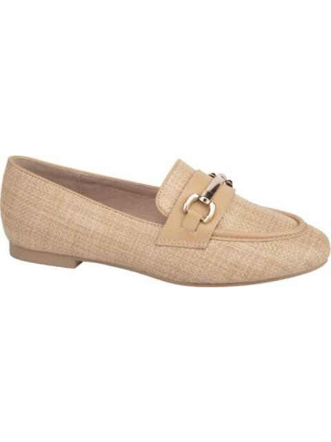 MOCASIN RAFIA BEIGE VI LINE FASHION - Imagen 2