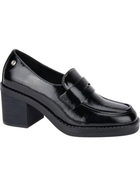 MOCASIN TACON ANCHO NEGRO BELINDA PEREGRIN - Imagen 2