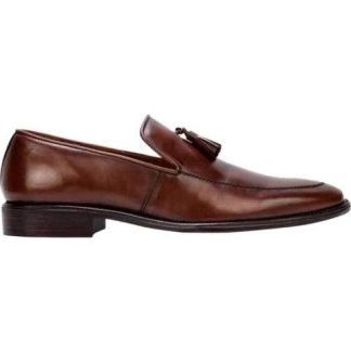 MOCASIN VESTIR CON BORLAS CAFE SCHATZ