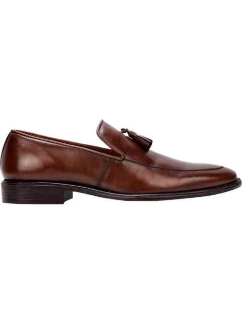 MOCASIN VESTIR CON BORLAS CAFE SCHATZ