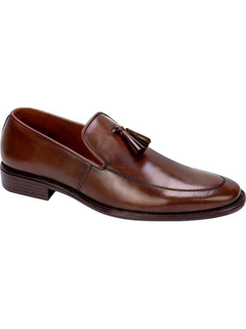 MOCASIN VESTIR CON BORLAS CAFE SCHATZ - Imagen 2